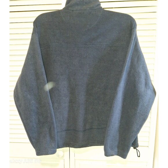 Cabela's Fleece Jacket Size XL Large Navy Full Zip Mock Neck Pockets Outdoors - Picture 5 of 12